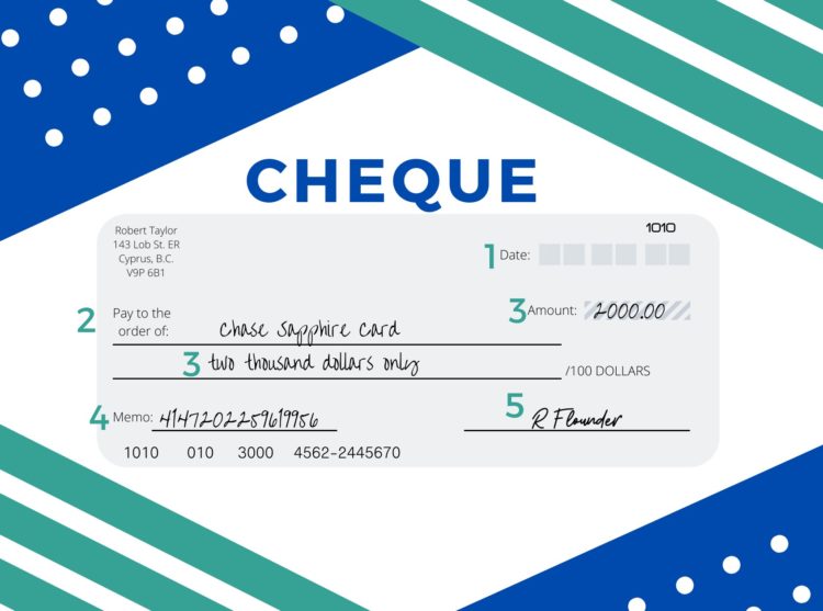 How to Write a Cheque 1 Cheque