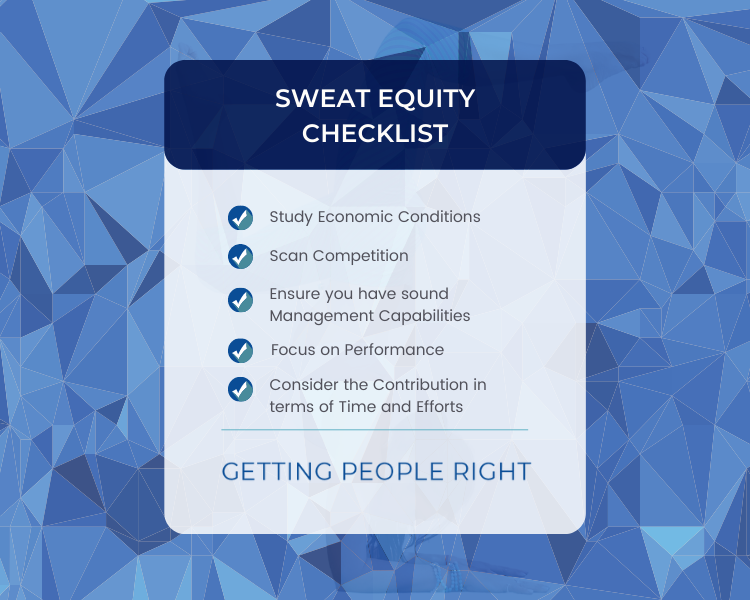 sweat equity checklist - PLI